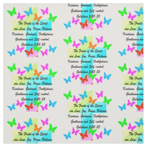 CHRISTIAN FRUIT OF THE SPIRIT FABRIC