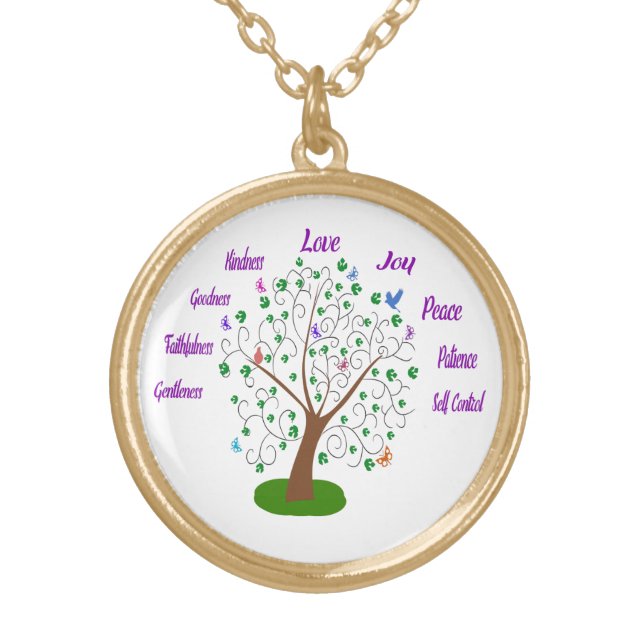 Christian Fruit Of The Spirit Necklace (Front)