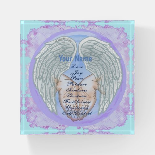 Christian fruits of the spirit custom name paperweight