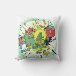 Christian Fully Rely On God Throw Pillow