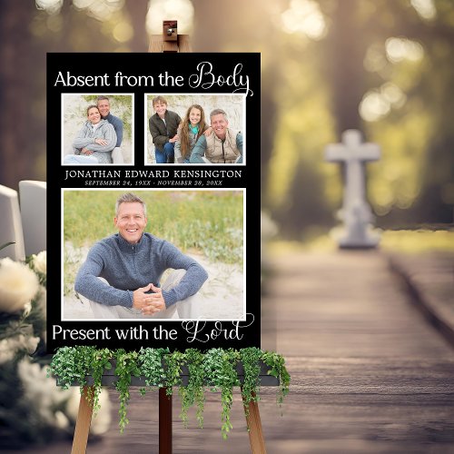 Christian Funeral Memorial Remembrance Photo Foam Board