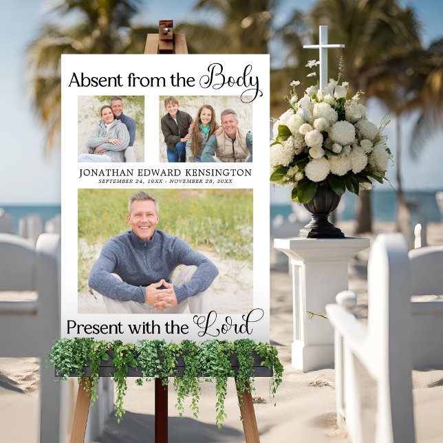 Christian Funeral Memorial Tribute Photo Foam Board (Christian Funeral Memorial Photo Tribute Foam Board)