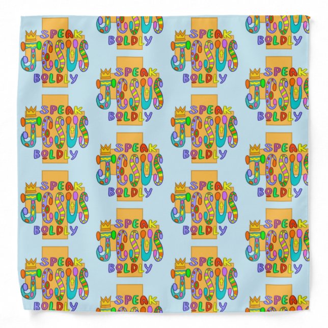 Christian Funky Jesus bandana (Front)