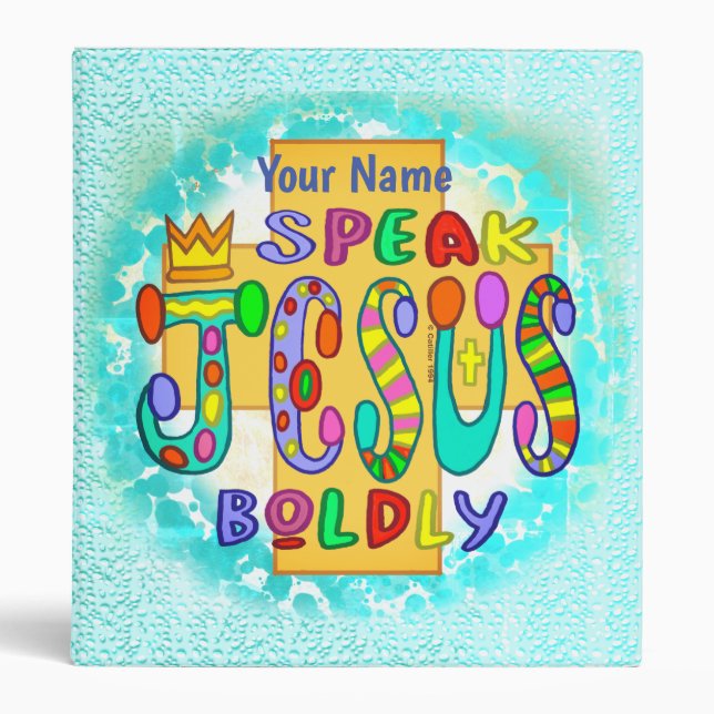 Christian Funky Jesus binder (Front)