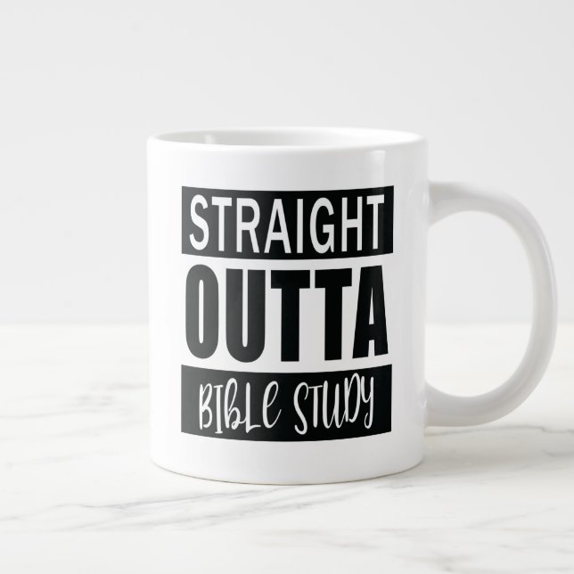 Christian Funny Bible Study Quote Giant Coffee Mug (Right)