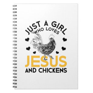 Christian Funny Religious Farmer Women Gift Jesus Notebook