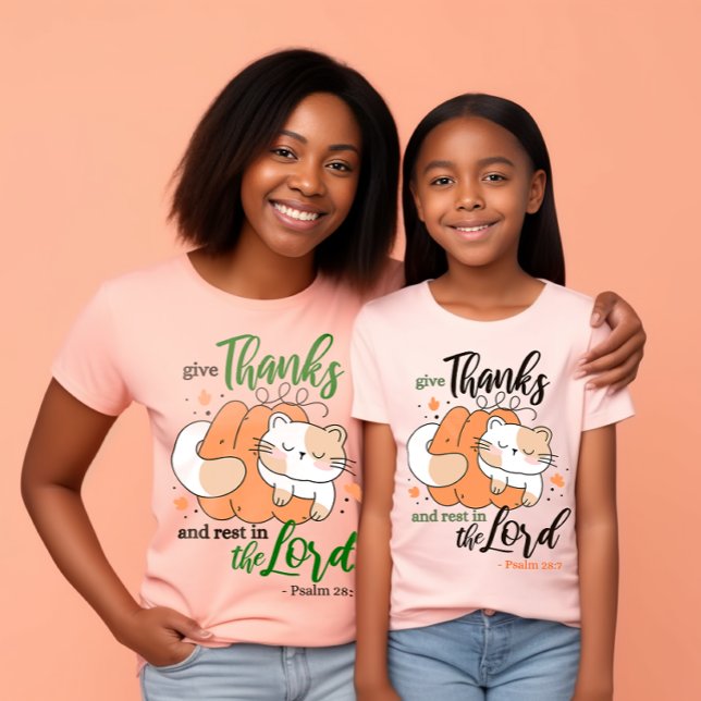 Christian funny thanksgiving with bible quote T-Shirt (Creator Uploaded)