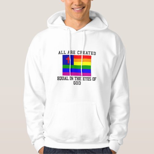 Christian Gay Flag Hoodie