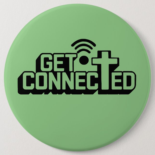 Christian Get Connected Button (Front)