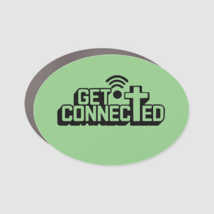 Christian Get Connected Car Magnet