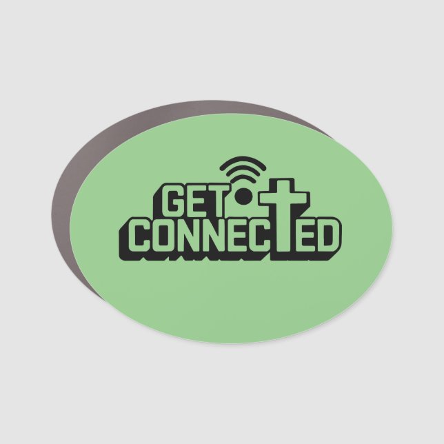 Christian Get Connected Car Magnet (Front)