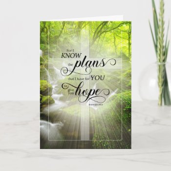 Christian Get Well Creek Scripture Jeremiah Card by SalonOfArt at Zazzle