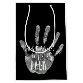 Christian Gift Bag Isaiah 49:16 Engraved