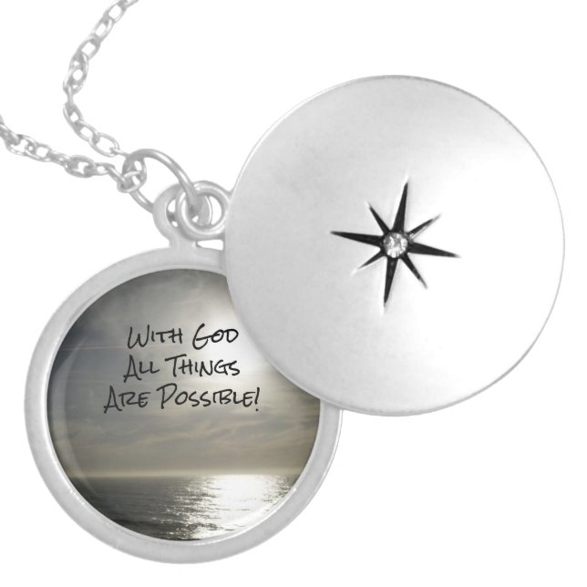Christian Gift for Daughter Locket Necklace (Front)