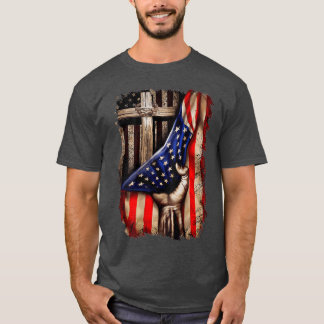 Christian Gift For Men Women Proud American Flag P T-Shirt