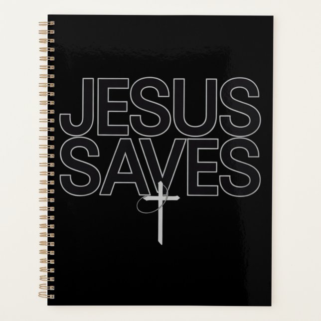 Christian Gift Jesus Faith Bible Verse Planner (Front)
