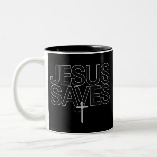 Christian Gift Jesus Faith Bible Verse Two-Tone Coffee Mug