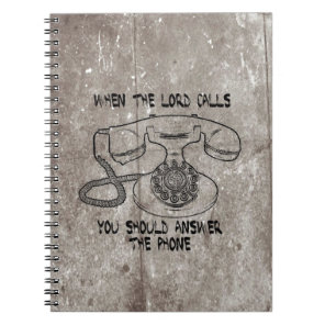 Christian Gift When the Lord Calls... Notebook