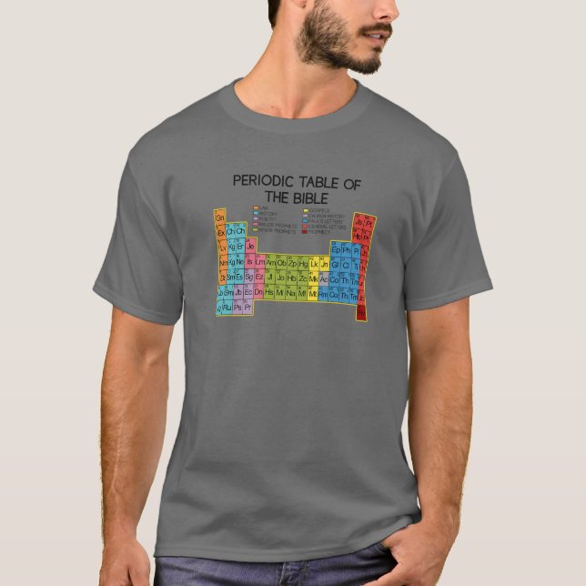 Christian Gift - Word Of God - Periodic Table Of T T-Shirt (Front)