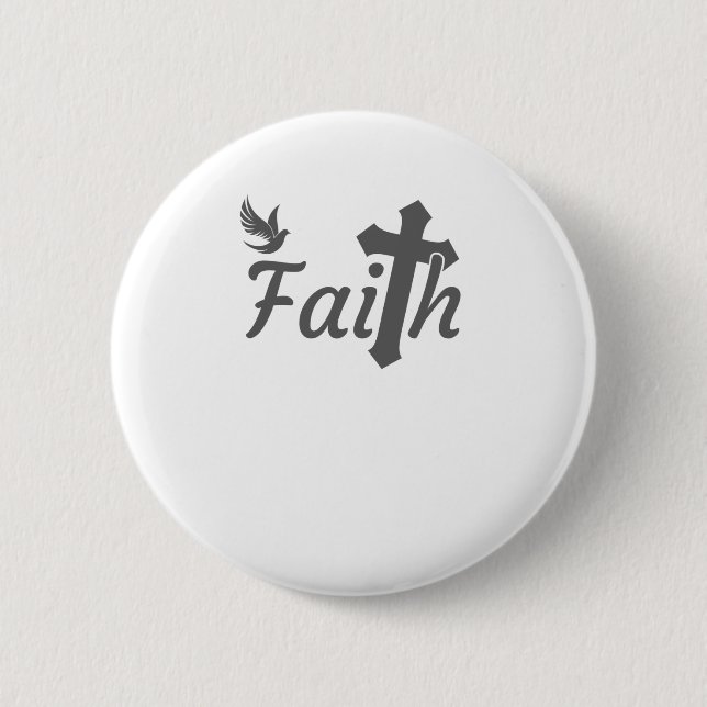 Christian Gifts for Women Christianity Gift Faith Button (Front)