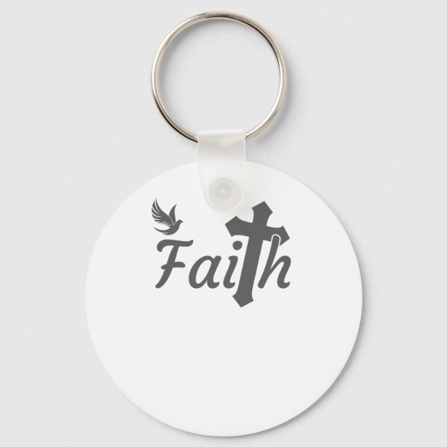 Christian Gifts for Women Christianity Gift Faith Keychain (Front)