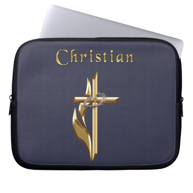 Christian gifts laptop sleeve (Front)