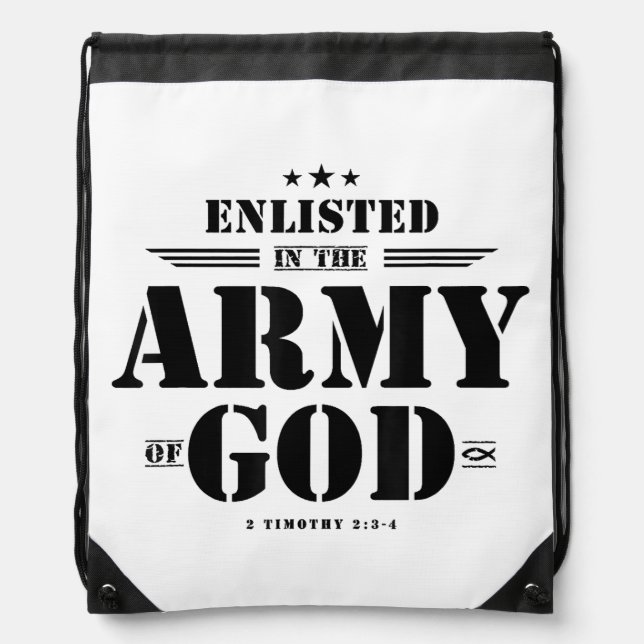Christian gifts religious bible verse scriptures G Drawstring Bag (Front)