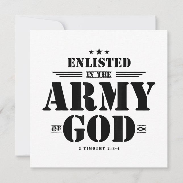 Christian gifts religious bible verse scriptures G Invitation (Front)