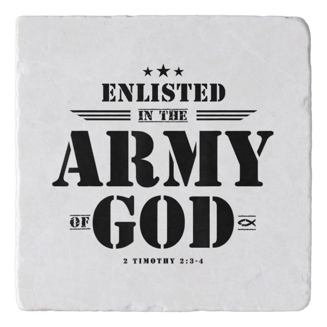 Christian gifts religious bible verse scriptures G Trivet (Front)