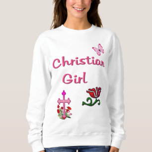 Christian Girl Bible verse Sweatshirt