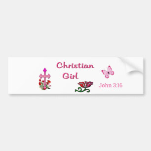 Christian Girl Bumper Sticker