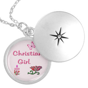 Christian Girl  Locket Necklace