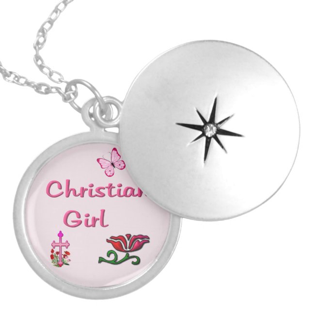 Christian Girl  Locket Necklace (Front)