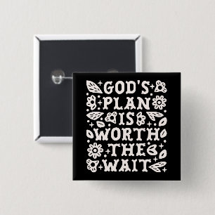 Christian girl mental health quotes trust god plan button