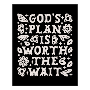 Christian girl mental health quotes trust god plan poster