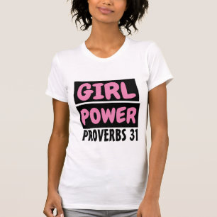 CHRISTIAN GIRL POWER Girls PROVERBS 31 T-Shirts