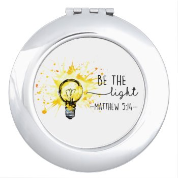 Christian God Be The Light Inspiration Compact Mirror by Christian_Soldier at Zazzle