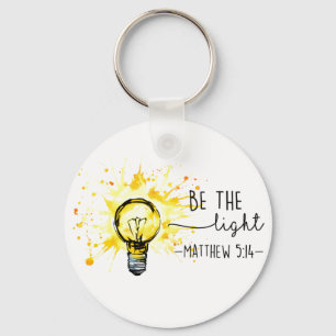 Christian God Be the Light Inspiration Keychain