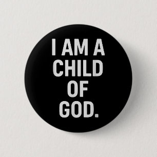 Christian God Faith Jesus Church Gods Child Church Button