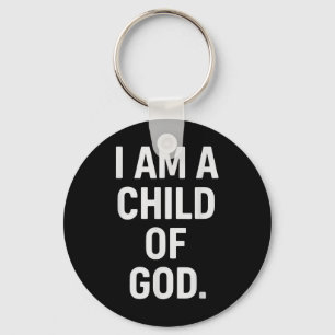 Christian God Faith Jesus Church Gods Child Church Keychain