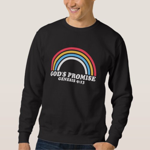 Christian Gods Promise Rainbow Genesis 913 Sweatshirt