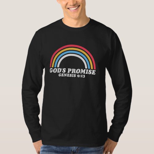 Christian Gods Promise Rainbow Genesis 913 T_Shirt