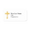 Christian Gold Cross Acrylic Name Tag
