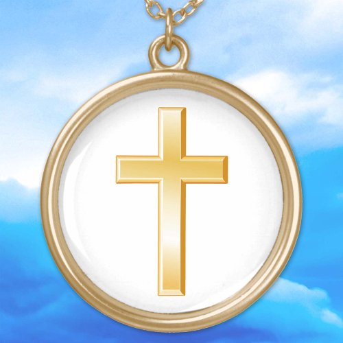 Christian Gold Cross Necklace