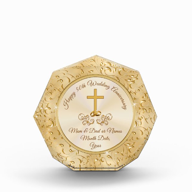 Christian Golden Anniversary Gifts for Parents (Front)