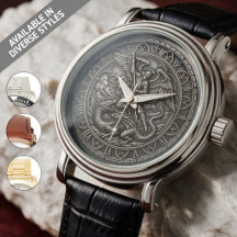Christian Gothic St Michael Archangel Gunmetal
