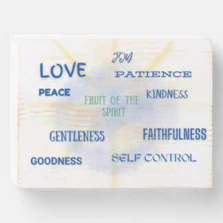 Christian Grad Gift, Fruit of the Spirit Reminder Wooden Box Sign