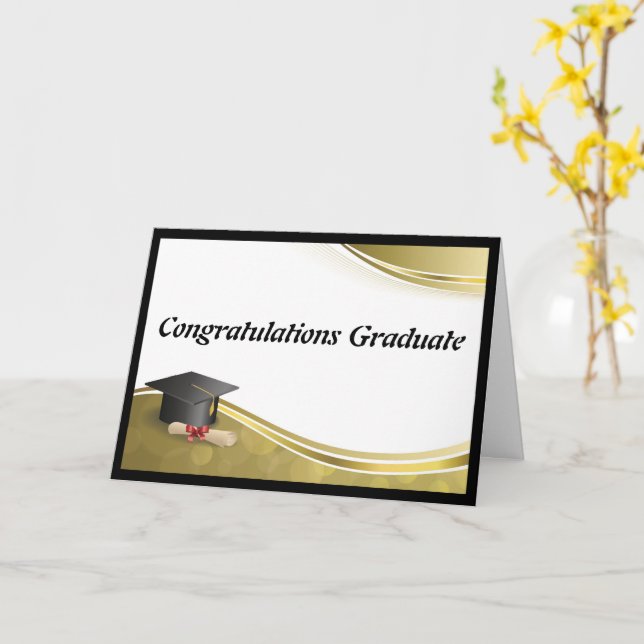 Christian Graduation Card (Yellow Flower)