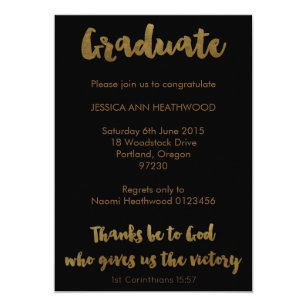 Christian Graduation Invitations Zazzle