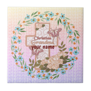 Christian Grandma Ceramic Tile